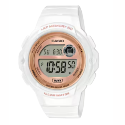 Casio General LWS-1200H-7A2V White Resin Band Women Watch